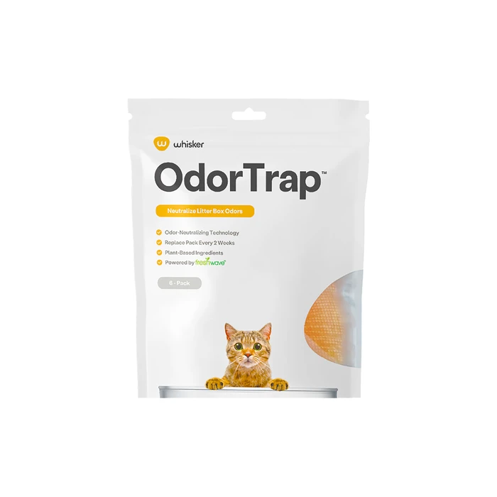 WHISKER OdorTrap - Πακέτο 6 τεμαχίων (αξεσουάρ φίλτρου οσμών για γατοτουαλέτες)