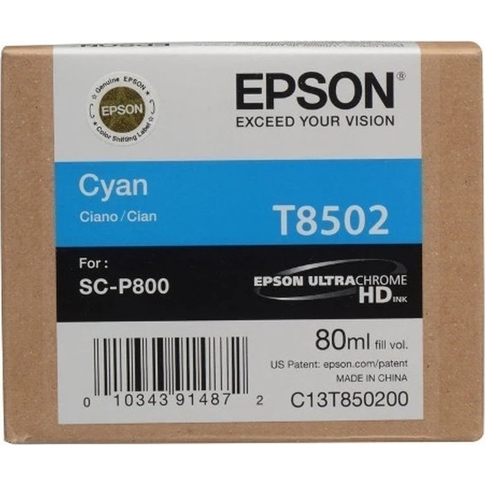 Μελάνι Epson cyan T 850 80 ml T 8502