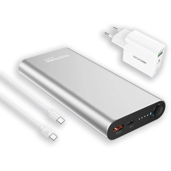 Power Bank Realpower PB-20000 PD Pro + 65 Watt USB C Charge