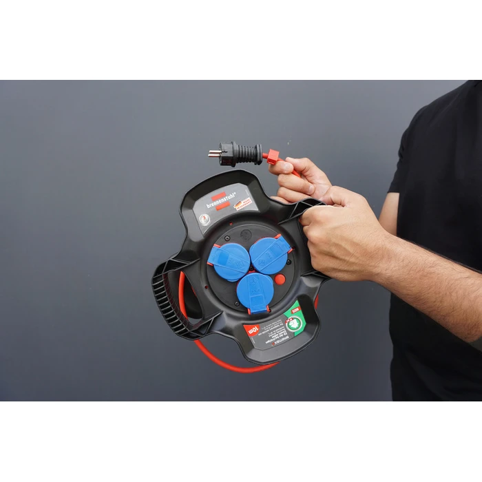 Μπαλαντέζα Καρούλι Brennenstuhl Rubber Reel X-Gum IP44 10m H07RN-F 3G1.5