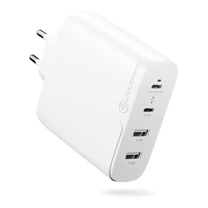 Φορτιστής Πρίζας Alogic 100W 4 Port (2x USB-C, 2 x USB 3.0 A) white