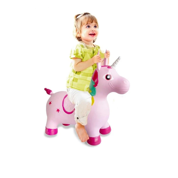 Jamara jumping animal unicorn colored with pump