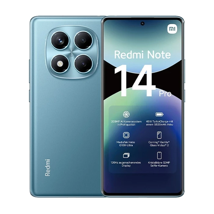 Smartphone Xiaomi Redmi Note 14 Pro 4G Dual Sim 12GB RAM 512GB - Ocean Blue