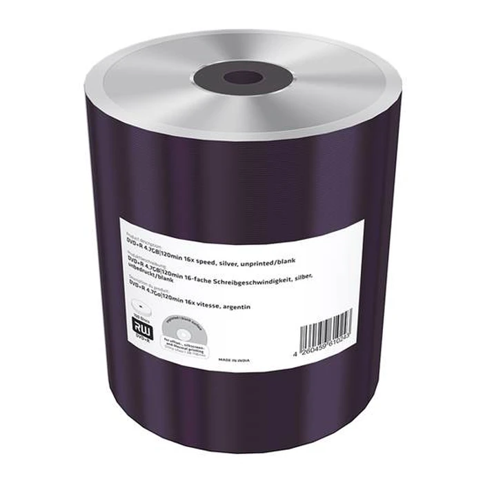 DVD-R MediaRange 4.7GB 100pcs Spindel 16x Inkjet Full Printa