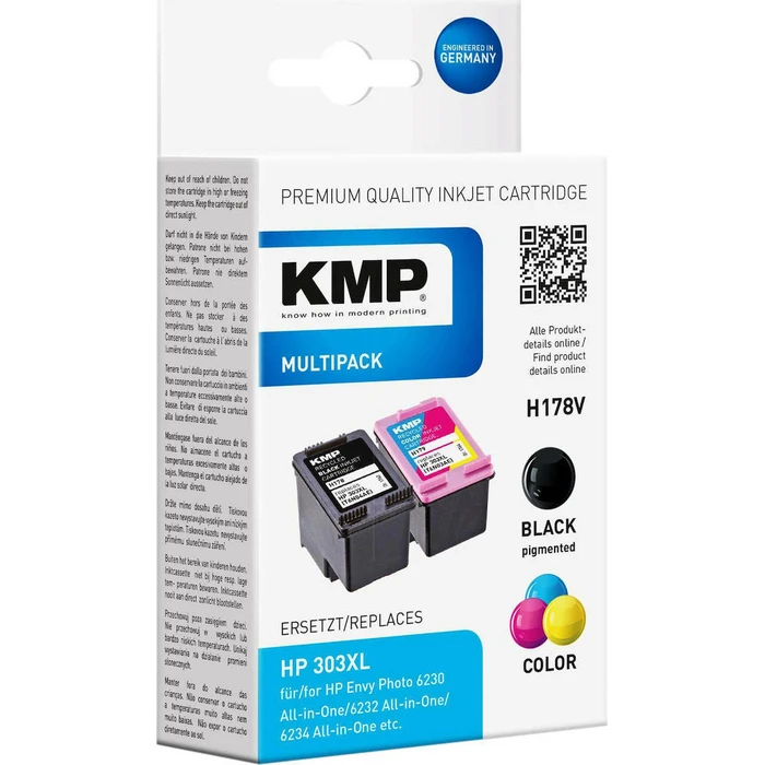 Μελάνι Συμβατό KMP H178V Promo Pack BK/Color for HP 3YN10AE