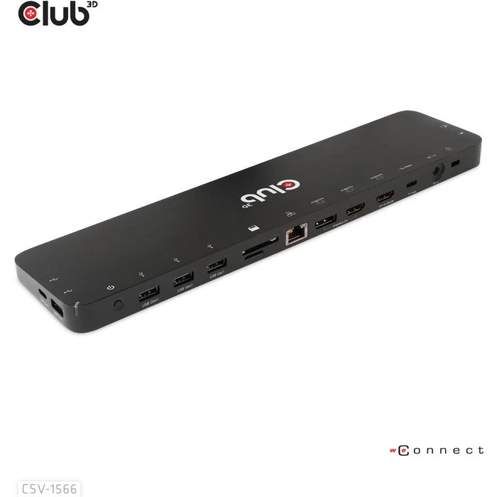 Docking Station Club3D 4K USB-C ->6xUSB3/DP/2xHDMI/LAN 120W retail