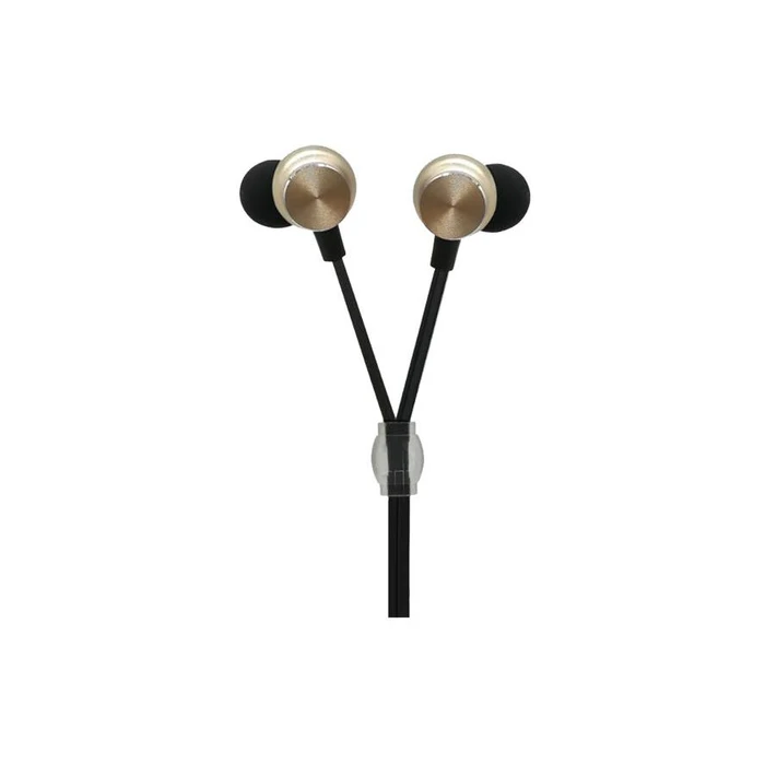 Handsfree Ακουστικά 2GO In-Ear Stereo "Luxury" - gold Zipper-Style