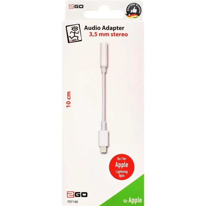Αντάπτορας 3,5mm 2GO Lightning Headphone Jack