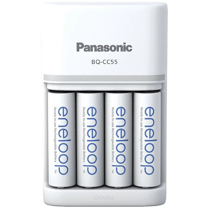Φορτιστής Μπαταριών Panasonic Eneloop Smart Plus Cha BQ-CC55 inkl. 4xAA K-KJ55MCD40E