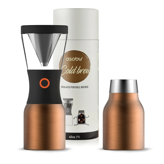 Καφετιέρα Φίλτρου Asobu Cold Brew Coffee Copper, 1.1 L