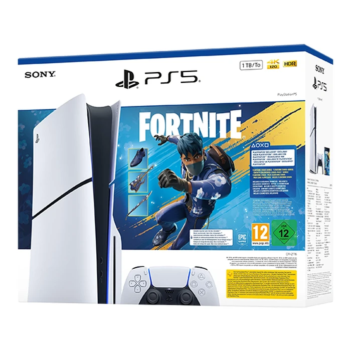 Κονσόλα Sony Playstation 5 Slim Disc Edition 1Tb + Fortnite: Flowering Chaos - White