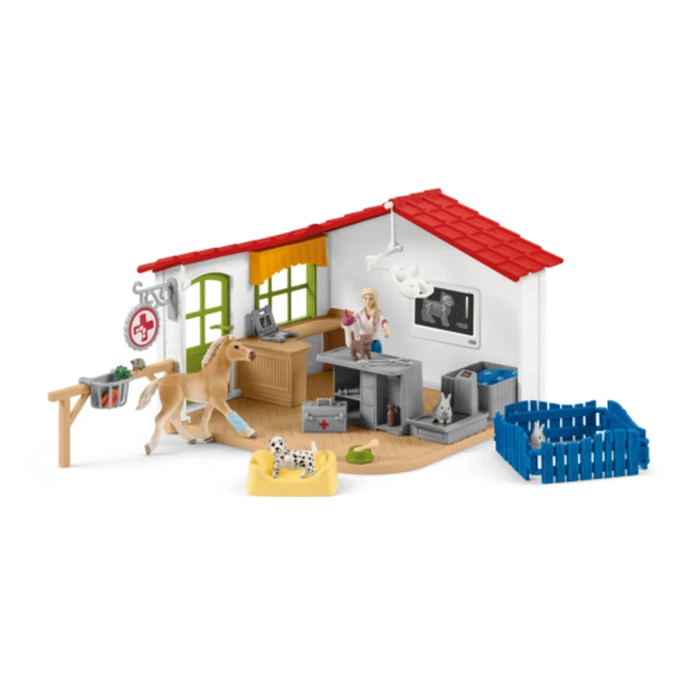 Μινιατούρα Schleich Farm World 42502 Veterinarian practice with pets