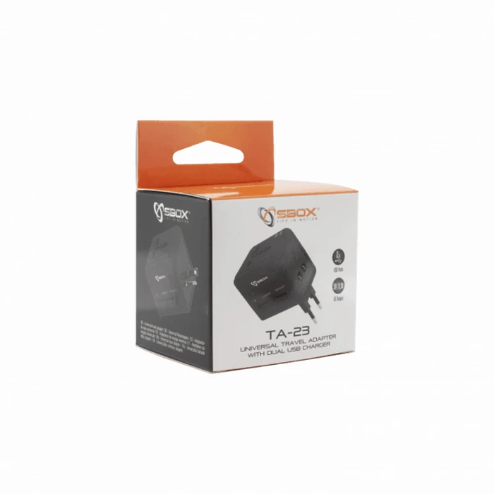 Αντάπτορας Πρίζας Sbox Universal Travel & USB CHARGER