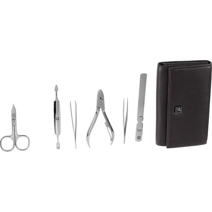 Αξεσουάρ Νυχιών Zwilling CLASSIC INOX Neat's leather case, purple, 7pc
