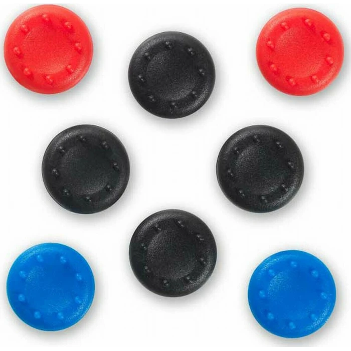 Grip Χειριστηρίου Thumb Grips Spartan Gear - Silicon (8pcs - colour: 4pcs Black, 2pcs Red, 2pcs Blue)