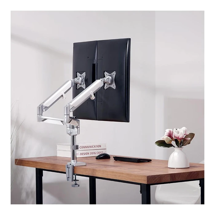 Βάση Monitor LogiLink TIS 17"-32" 2TFT 3joints silver Max. 9KG gas pressure fed.