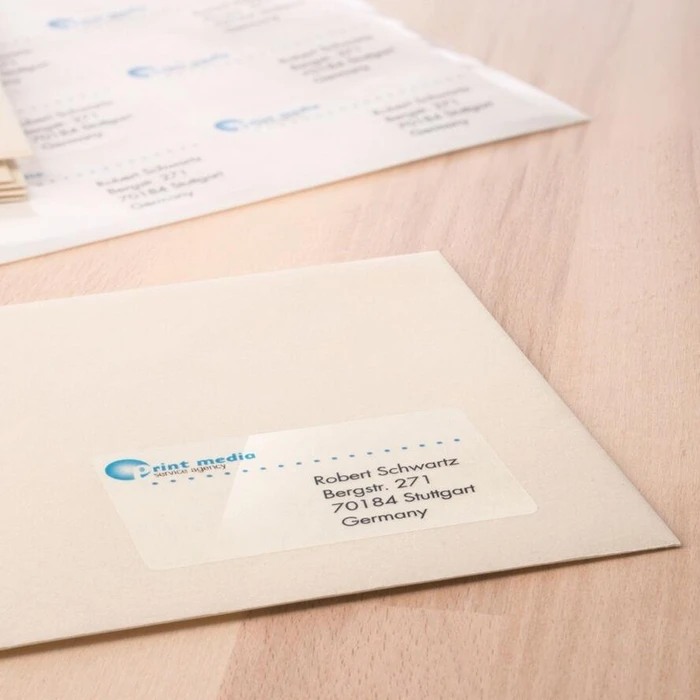 Ετικέτες Herma crystal clear A4 63,5x38,1 mm foil glossy 525 pcs