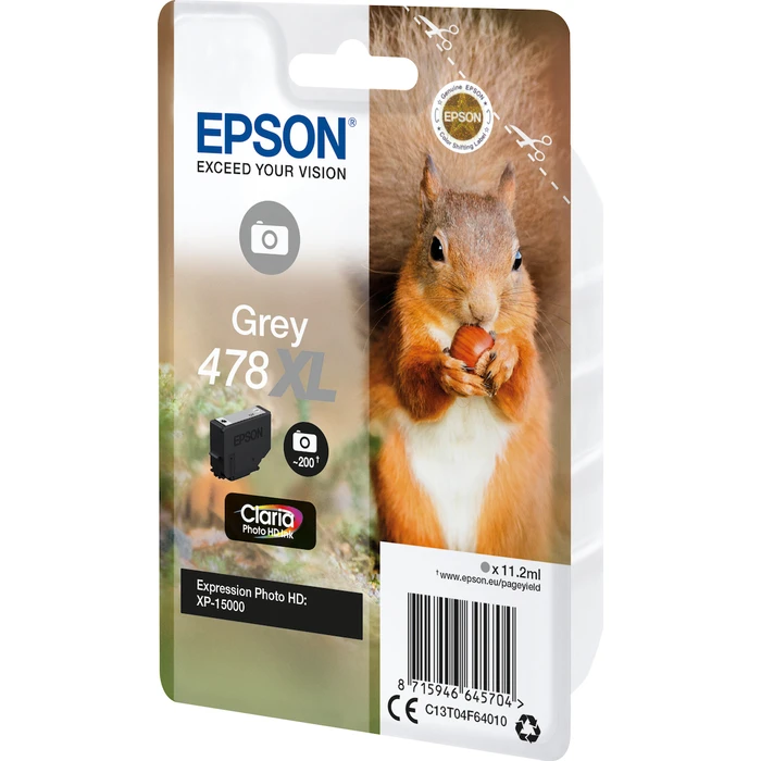 Μελάνι Epson grey Claria Photo HD 478 XL T 04F6