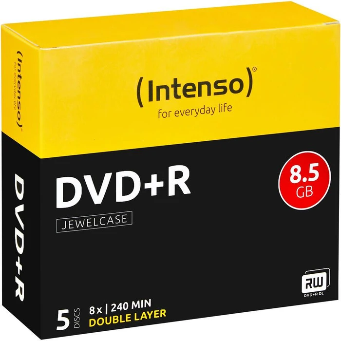 DVD+R Intenso 8,5GB 5pcs JewelCase DOUBLE LAYER