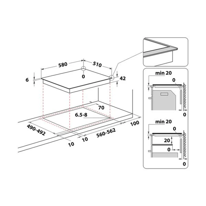 Εστίες Κεραμικές Whirlpool AKT8090LX