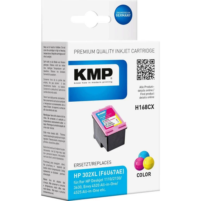 Μελάνι Συμβατό KMP H168CX color for HP F6U67AE