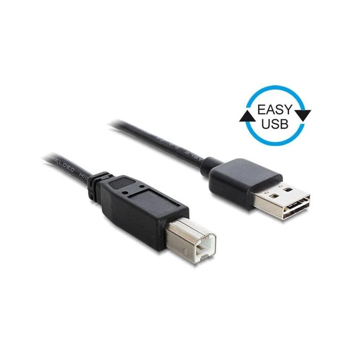 Καλώδιο USB Delock Easy A -> B M/M 3.00m Black