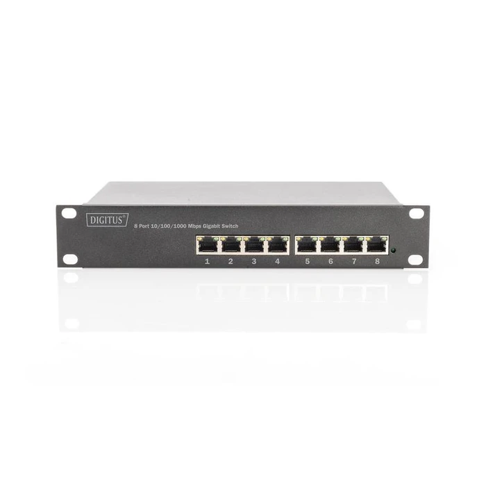Network Switch DIGITUS 10" 8-Port Gigabit Ethernet PoE+ L2+ Managed