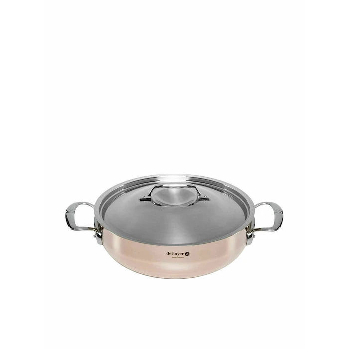 Κατσαρόλα De Buyer Prima Matera Saucepot copper/steel low 24cm induction