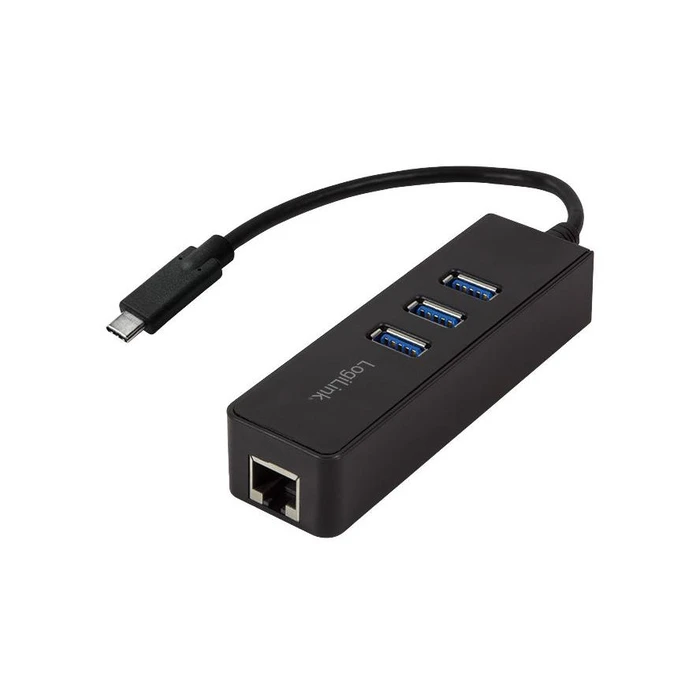 Αντάπτορας Δικτύου USB LogiLink 3.0 TypC to 1x RJ45u. 3x USB3.0 type A
