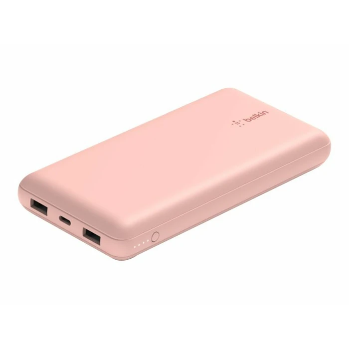 Power Bank Belkin 20.000mAh pink 15W+USB-A/C Kab. 15cm BPB012btRG