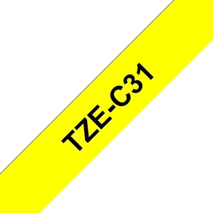 Ταινία Ετικετογράφου Brother P-Touch TZe-C31 - 12mm x 5m - Black on Yellow