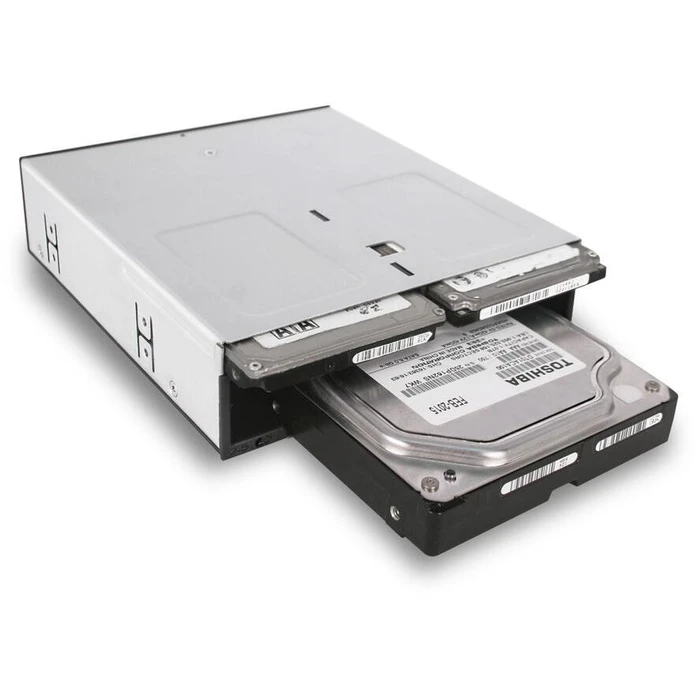 Πλαίσιο Για Σκληρούς Δίσκους FlexiDock Icy 2x 2.5" + 1x 3.5" SATA/SAS to 1x 5.25" bay