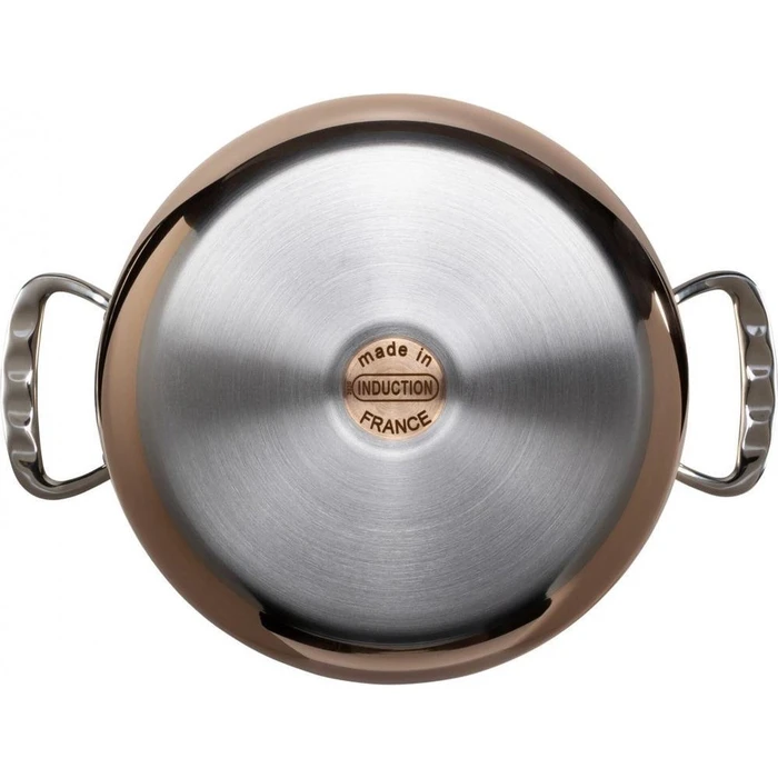 Κατσαρόλα De Buyer Prima Matera Saucepot copper/steel high 24cm induction