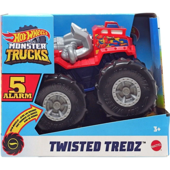 Αυτοκινητάκι Mattel Hot Wheels Monster Trucks: Twisted Tredz 1:43 - 5 Alarm (GVK41)
