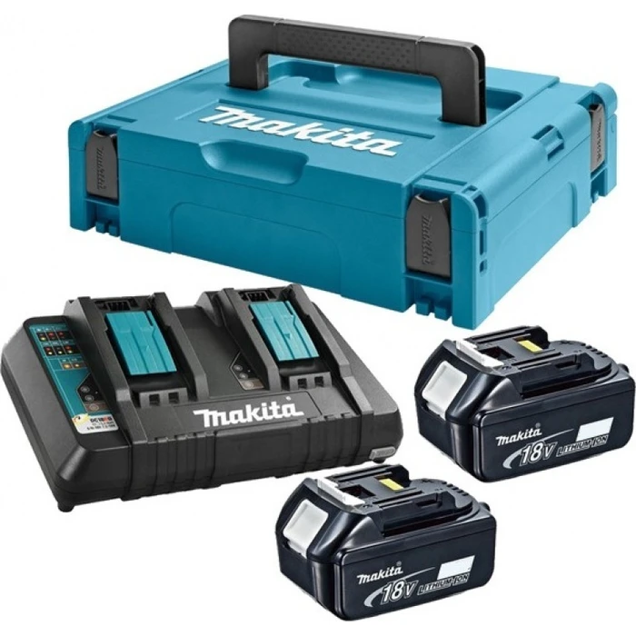 Φορτιστής Εργαλείων Makita Energy Kit 198077-8 2x BL1860B + DC18RD