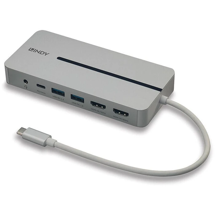 Docking Station Lindy DST-Mx Duo, USB C Mini Laptop/Macbook