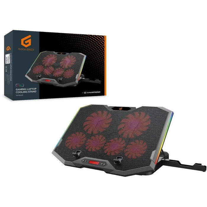 Βάση Laptop Conceptronic 6-Fan Cooling Pad (17.0")/ Ergonomic Gaming