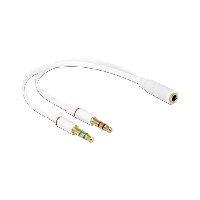Αντάπτορας Ήχου iPhone adapter Delock 4pin jack to 2x 3pin jack male / female
