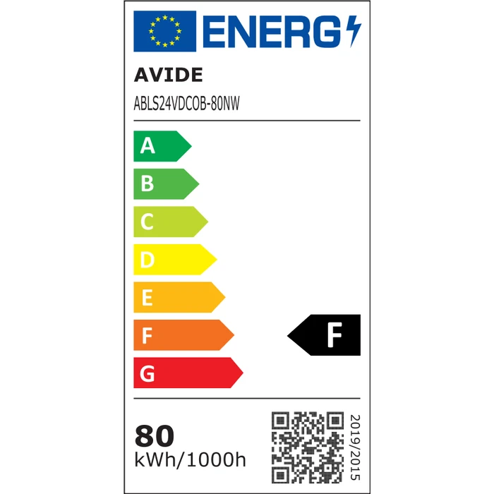 Ταινία LED Avide D-COB 24V 8W 4000K NW IP44 10m