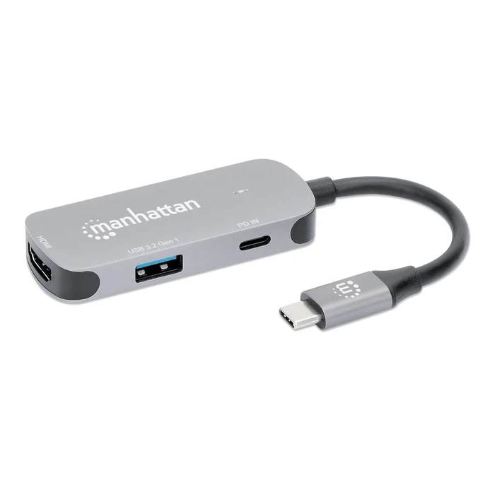 Docking Station Manhattan USB-C to HDMI 3-in-1 with PD
