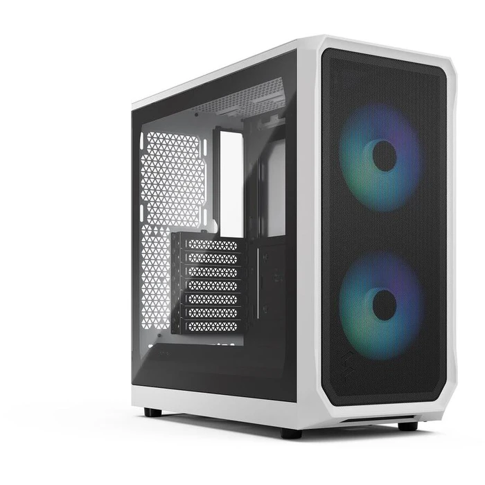 Κουτί Η/Υ Fractal Design Focus 2 RGB White TG Clear Tint