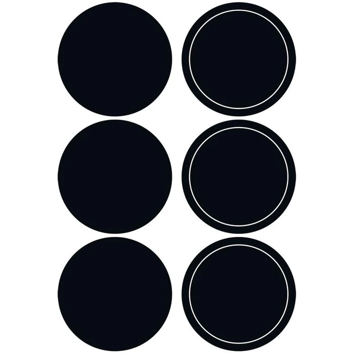 Ετικέτες Herma chalkboard circles Black 12St.