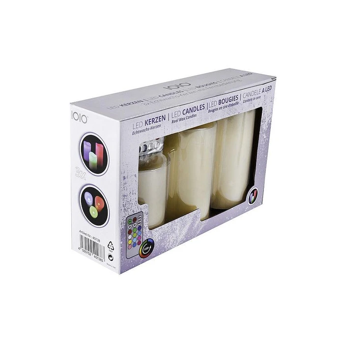 Λάμπα κερι Olympia IOIO LED wax candle set LED 48 Set of 3