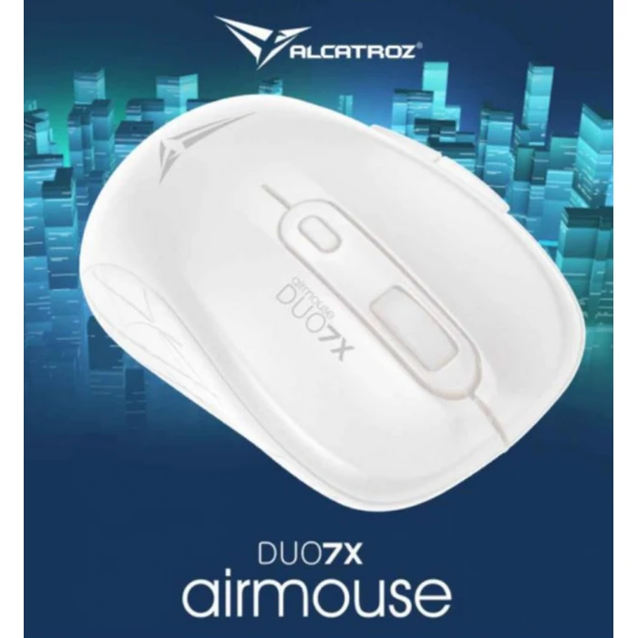 Ποντίκι Ασύρματο Alcatroz SILENT AIRDUO 7X Wireless/BT WHITE