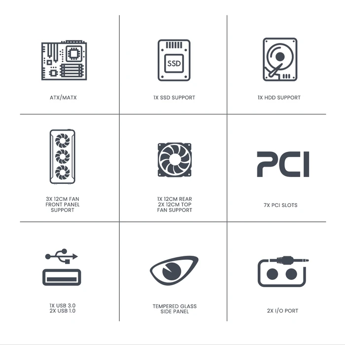 Κουτί Η/Υ Armaggeddon Dual Chamber With 3 Argb Fans Tritron 3 Black