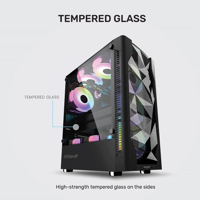 Κουτί Η/Υ Armaggeddon Dual Chamber With 3 Argb Fans Tritron 3 Black