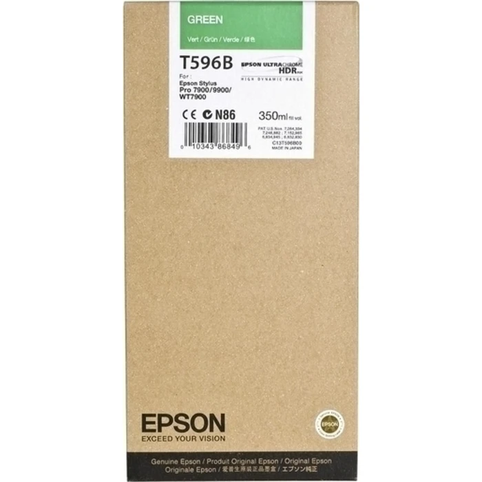 Μελάνι Epson green T 596 350 ml T 596B
