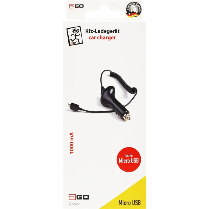 Φορτιστής Αυτοκινήτου USB 2GO 12V/24V Micro-USB - Black CE certified