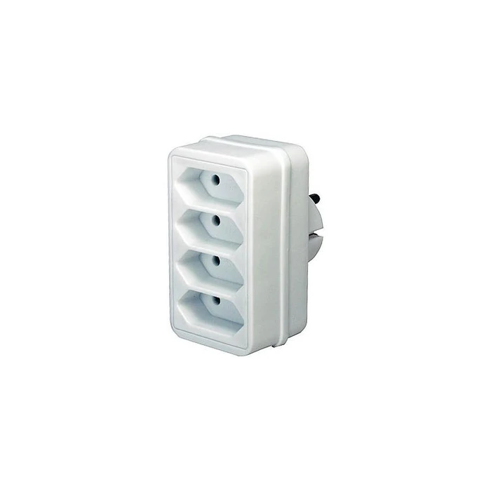 Αντάπτορας Brennenstuhl Euro 4 plug, 4-way, white