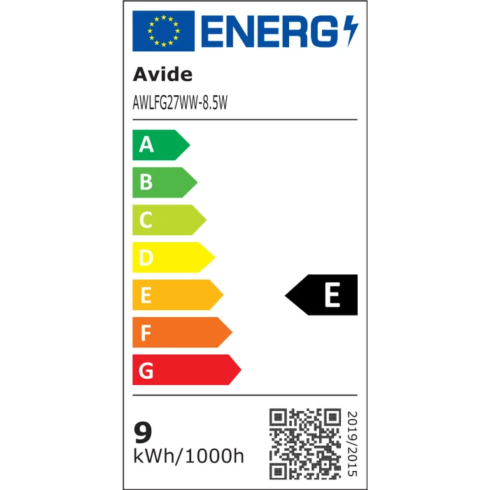 Λάμπα LED Avide White Globe 8.5W E27 WW 2700K